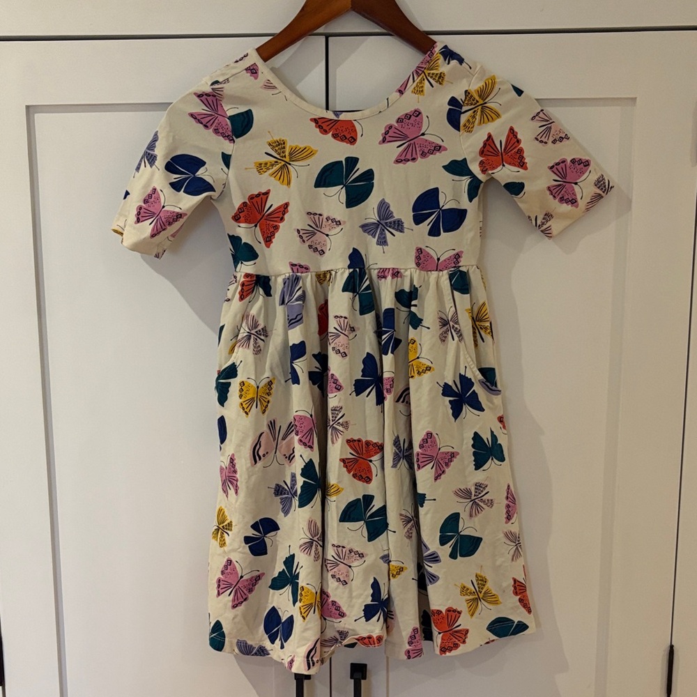 Hanna Andersson Multicolor Butterfly Kids Dress